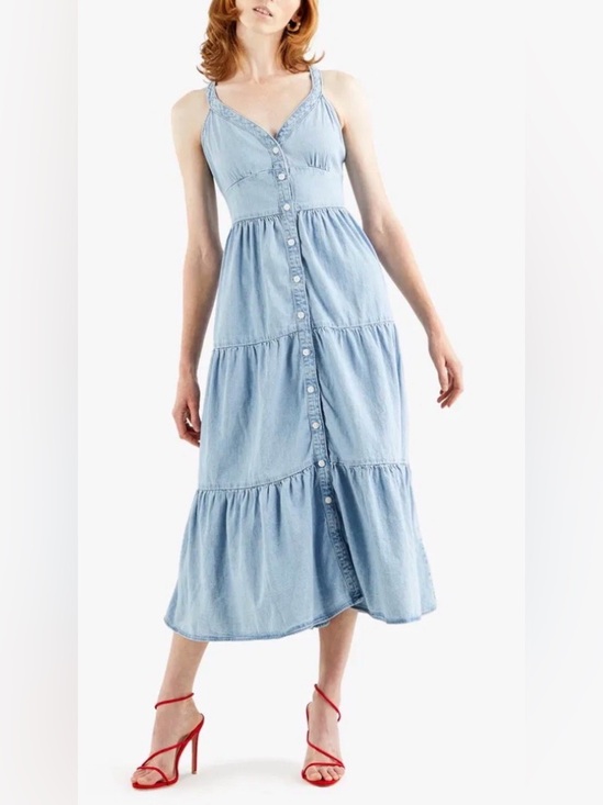 Levi's Dresses & Skirts - NWT LEVI’S Sabine Denim Tiered Midi Dress
